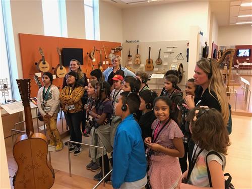 students at the music musem